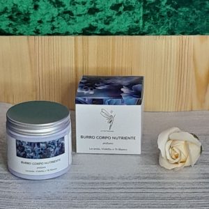 BURRO CORPO LAVANDA VIOLETTA E TE' BIANCO