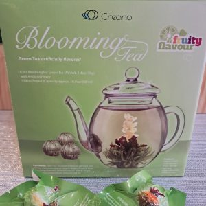 Set Teiera e Fiori di Tè Verde Aromatizzati